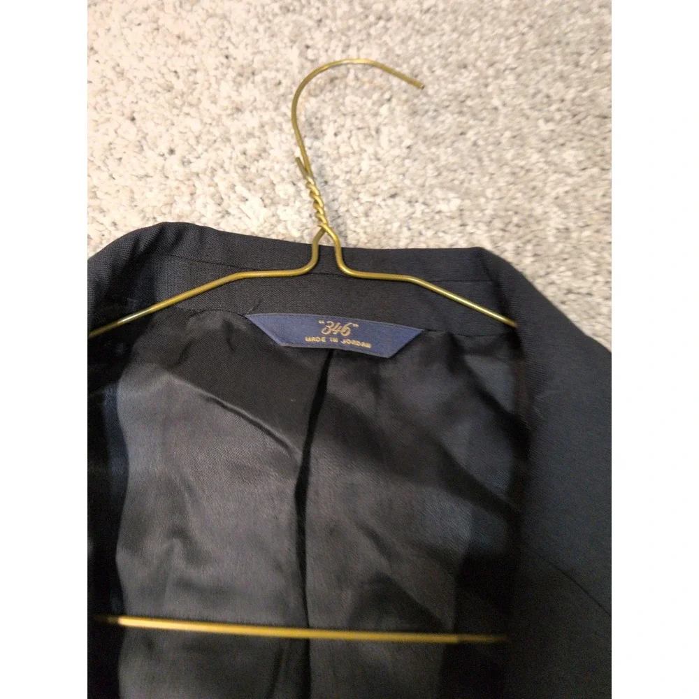 Brooks Brothers 346 Mens‎ Navy Blue Wool Stretch Blazer Suit Jacket 45R